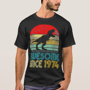 Camiseta 48º Aniversário do Dinossauro Incrível desde 1974 