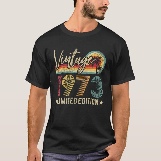 Camiseta 48º Aniversário Presente 1973 48 Anos De Idade, Re (Frente)