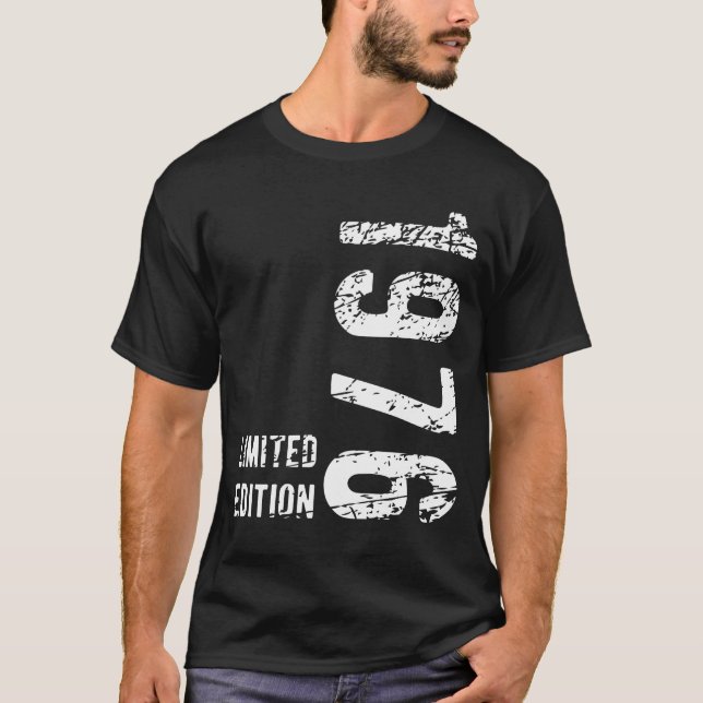Camiseta 48º aniversário Presente 1976 Edição limitada de 4 (Frente)