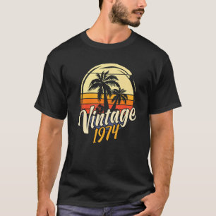 Camiseta 48º aniversário Vintage 1974
