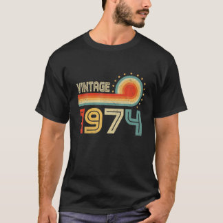 Camiseta 48º Aniversário - Vintage 1974 Retro Bday 48 Ye