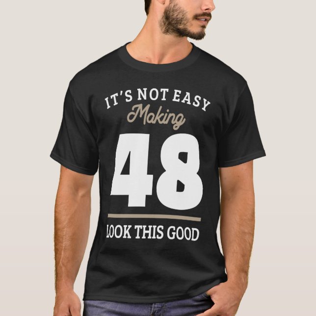 Camiseta 48. º aniversário 48 anos (Frente)
