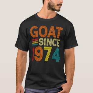 Camiseta 48. º aniversário De 48 anos Caprinos desde 1974 1
