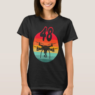 Camiseta 48.º Aniversário I - Drones com controle remoto re