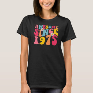 Camiseta 48.º aniversário incrível desde 1975 Retro 48 Anos