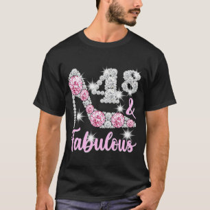 Camiseta 48.º Aniversário Para Mulheres 48 E Saltos Fabulos