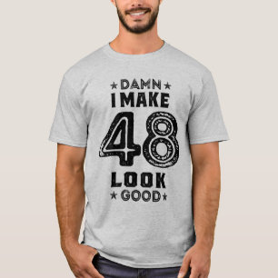 Camiseta 48 anos 48 anos Aniversário Engraçado Presente