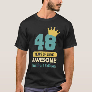 Camiseta 48 Anos De Espetacular 48º Aniversário
