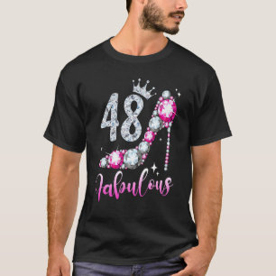 Camiseta 48 E Fabuloso 48º Aniversário, Calçados de Alto Cu