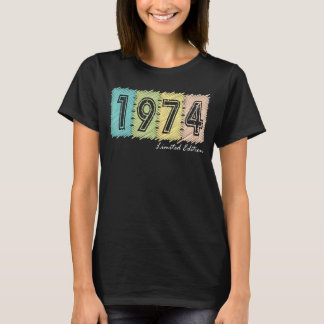 Camiseta 48.o aniversário Damas 48 Anos 1974 4