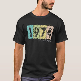 Camiseta 48.o aniversário Damas 48 Anos 1974 4