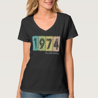 Camiseta 48.o aniversário Damas 48 Anos 1974 4
