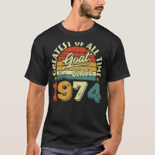 Camiseta 48.o aniversário De 48 anos CAPRINO desde 1974