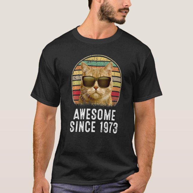 Camiseta 49º aniversário, Incrível desde 1973 (Frente)