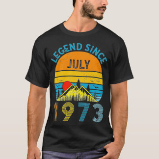 Camiseta 49. ª Legenda de aniversário desde julho de 1973 V