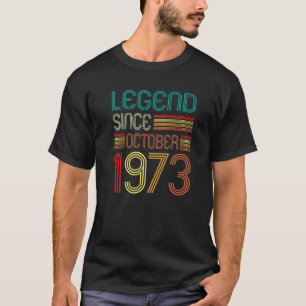 Camiseta 49. ª Legenda de Aniversário Desde outubro de 1973