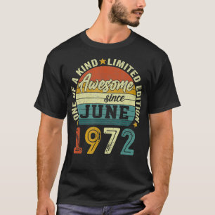 Camiseta 49 anos Aniversário fantástico desde junho de 1972
