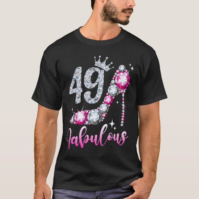 Camiseta 49 E Fabuloso 49º Aniversário, Calçados de Alto Cu (Frente)