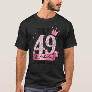 Camiseta 49 e Fabuloso Grupo de Partido Branca Rosa Candid 