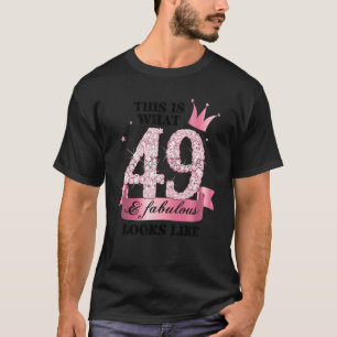 Camiseta 49 e Fabuloso Grupo de Partido Branca Rosa Candid 