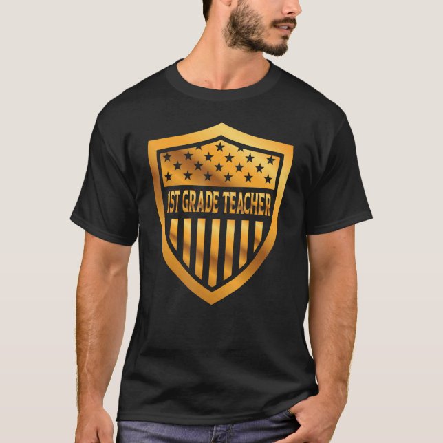 Camiseta 4.ª Professora Da Primeira Série De 1 De Julho Usa (Frente)