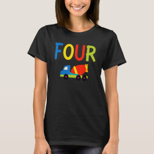 Camiseta 4. º Aniversário 4. Anos Idade da Construção de Me