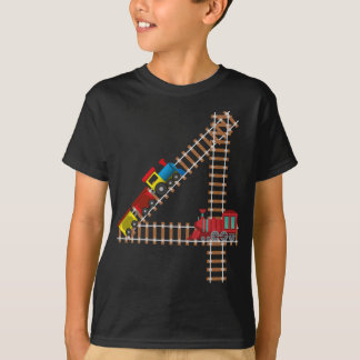 Camiseta 4.º Aniversário Estrada de Ferro de Comboio Ameaça