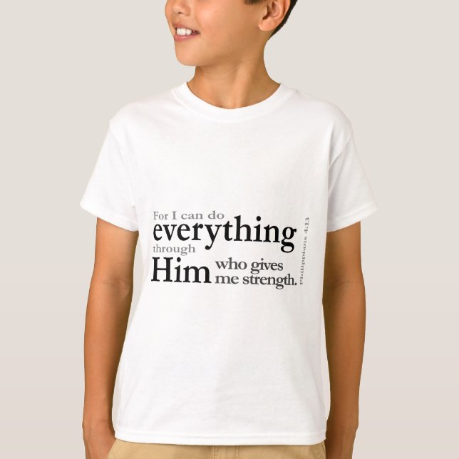Camiseta 4:13 dos Philippians (Frente)