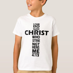 CAMISETA 4:13 DOS PHILIPPIANS - CRUZ - EU POSSO FAZER TODAS