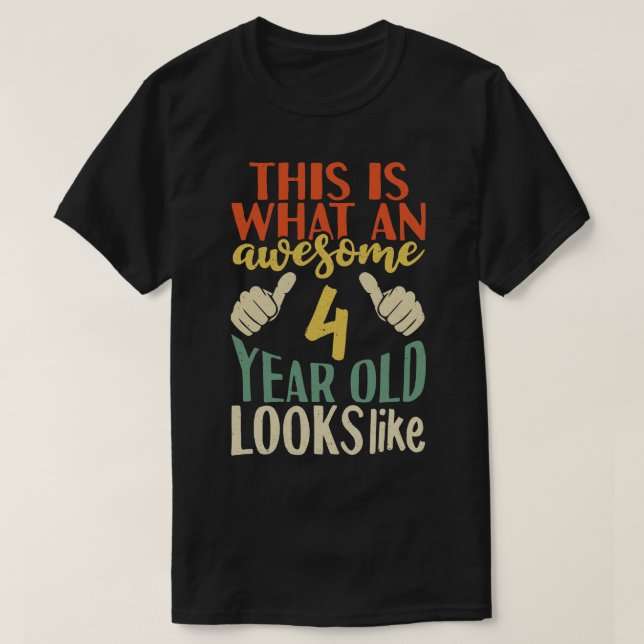 Camiseta 4 anos (Frente do Design)