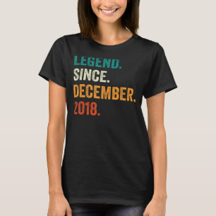 Camiseta 4 anos, 4.ª lenda do menino de aniversário desde d