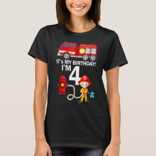Camiseta 4 anos é meu quarto aniversário, garoto de combate