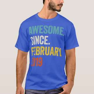 Camiseta 4 anos fantásticos desde fevereiro de 2019 4º aniv