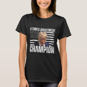 Camiseta 4 Campeão de indicação de tempo