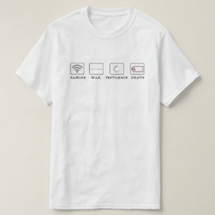 Camiseta 4 cavaleiro da novidade engraçada do apocalipse d