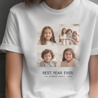 4 Colagem de Fotos Minimalista - Melhor Ano de Sem
