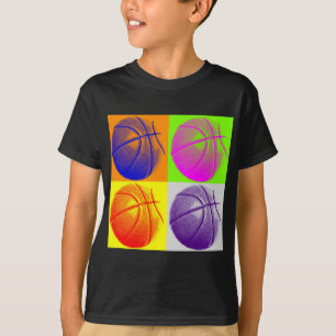 Camiseta 4 Cores de basquete de Pop