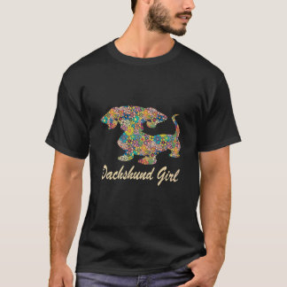 Camiseta 4 Dachshund Menina-Engraçado Amantes do Cão Dachsh