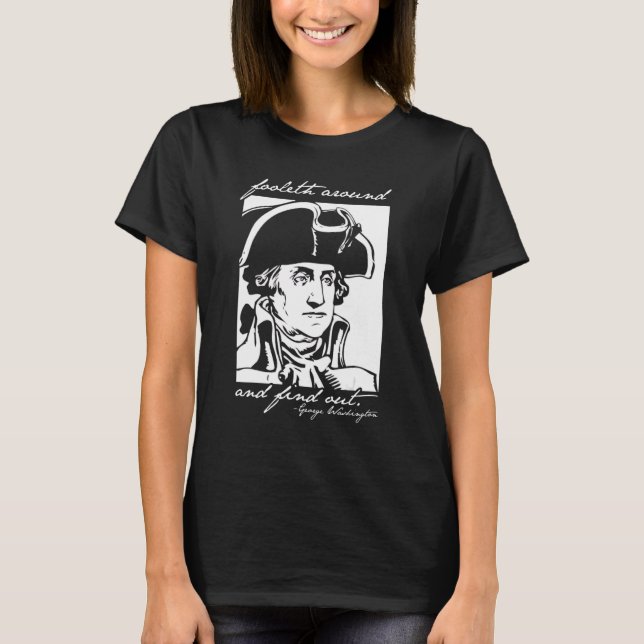 Camiseta 4 De Julho 4 De Julho George Washington Fooleth Ar (Frente)