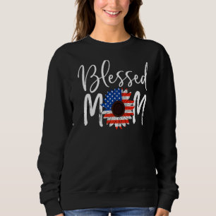 Camiseta 4 De Julho Abençoada Mãe Mãe Custa Mãe Mulheres Pa