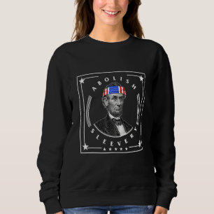Camiseta 4 De Julho Abolir Lincoln Sleeach Beard Inside