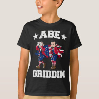Camiseta 4 de Julho Abraham Lincoln Griddy Abe Griddin 