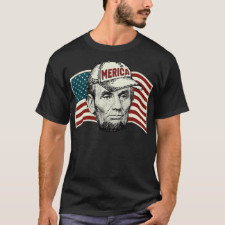 Camiseta 4 de julho abraham merica
