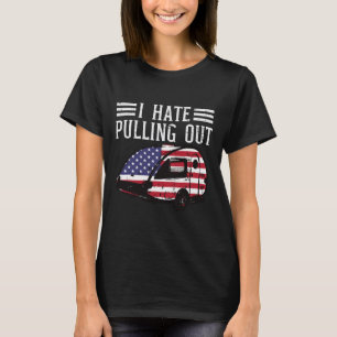 Camiseta 4 De Julho Acampando O Ódio Puxando Os Homens Amer
