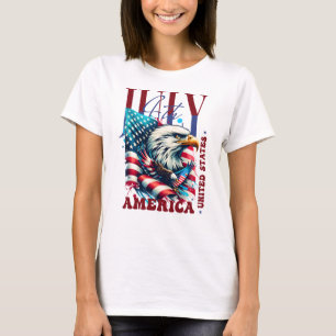 Camiseta 4 de Julho Águia Americana Sublimação-61904