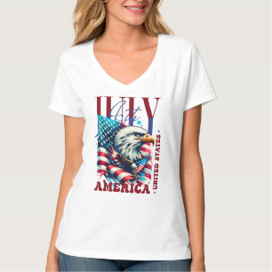 Camiseta 4 de Julho Águia Americana Sublimação-61904