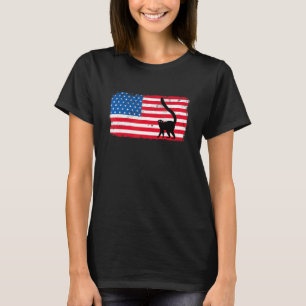Camiseta 4 De Julho Animal Lêmure Bandeira Americana Usa Pa