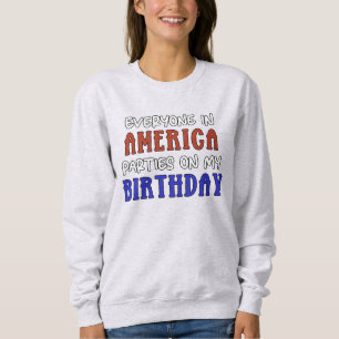 Camiseta 4 de julho Aniversário Engraçado