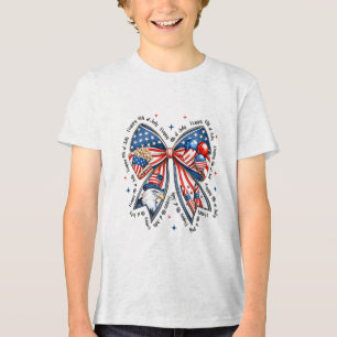 Camiseta 4 De Julho Arco Americano Patriótico Feliz 4 De