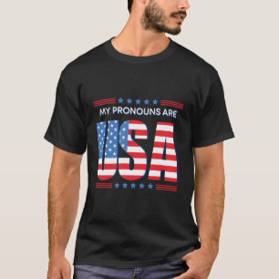 Camiseta 4 De Julho As Minhas Pronuncias São A Bandeira Dos